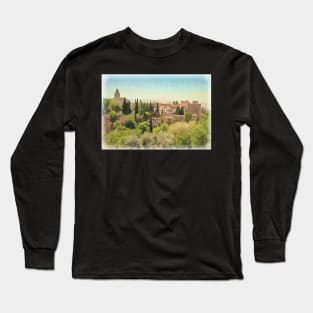 A View of the Alhambra Palace Long Sleeve T-Shirt